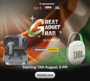 POP GREAT GADGET GRAB SALE Starting 13 August, 6 PM