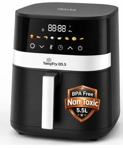inalsa Tasty Fry 5.5L, 1400W Air Crisp Technology Air Fryer