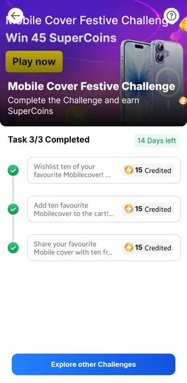 Supercoin Challenge- Mobile Cover festive challenge