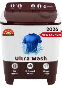 Uniboom 7.5 Kg ultra wash Heavy Duty Motor Semi Automatic Top Load washing Machine