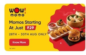 Swiggy Dineout: Wow Momo Starting @ ₹29 | Limited-Time Offer | 28–30 Aug Only