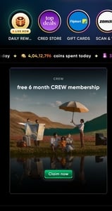 CRED Rewards: FREE 6-Month CREW Membership + ₹1,000 Hotel Credits