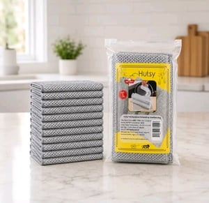 Hutsy Dishwashing Steel Scrubber Rag 10 Pcs