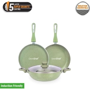 Click to enlarge Greenchef Astor Induction Bottom Non Stick Coated Cookware Set 4Pcs