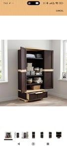 Nilkamal Freedom FMDR1BE Plastic Storage Wardrobe with 1 Bottom Drawer