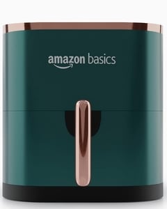 Click to enlarge Amazon Basics 3.5L Electric Air Fryer | 1200 W | Non-Stick Coated | 1 Year Warranty (Green)