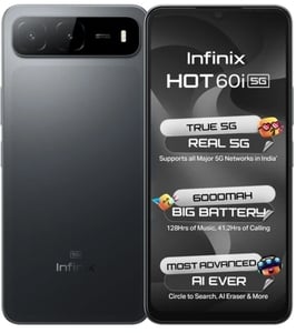 Infinix Hot 60i 5G (Sleek Black, 128GB) (4GB RAM)
