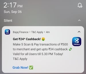 Bajaj Finserv: 5× ₹500 Scan & Pay & Get Up to ₹34 Cashback | All Users