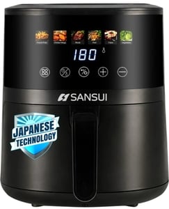 Sansui Kurkura Magic 5L With Digital Touchscreen with Color Display, Non-Stick Basket Air Fryer (5.1 L)