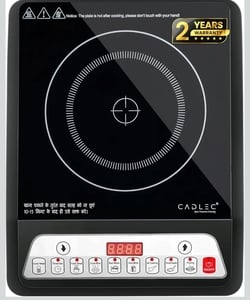 Click to enlarge CADLEC CookMate 2000W Induction Cooktop with Crystal Glass | 2-Year Warranty | Black
