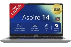 Click to enlarge Acer Aspire 14 AMD Ryzen 3 3200U - (8 GB/512 GB SSD/Windows 11 Home)(14 inch, Light Silver, 1.45 kg)