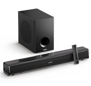 Mivi Fort H160 Soundbar, 160 Watts, 2.1 Channel, BT v5.1 Soundbar (Black, 5.1 Channel)