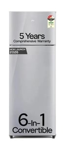 Click to enlarge Godrej 223 L Frost Free Double Door 3 Star Refrigerator (Steel Rush, RF EON 244CN RCIF ST RH)