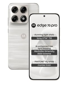 MOTOROLA edge 70 pro (Marble - PANTONE Lily white (white), 256 GB) (8 GB RAM)
