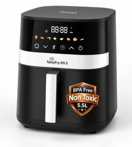 Inalsa Tasty Fry D5.5, 1400W, Air Crisp Technology, Air fry, Bake, Air Fryer (5.5 L)