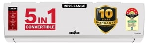 Click to enlarge Kenstar 2026 Model 1.5 Ton 5 Star Split Inverter 5-in-1 Convertible AC (155IPG26WKS, White)