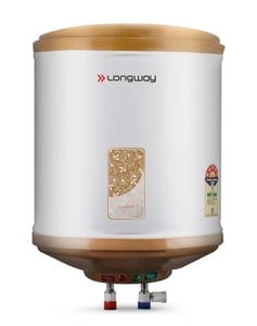 Longway 25 L Storage Water Geyser 5 Star BEE Energy Rating | SS Tank with Anti-Rust Coating |Multi Safety (Superb, Ivory)