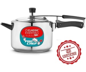 Classic Essentials Prochef ISI Certified Inner Lid 5 L Induction Bottom Pressure Cooker (Stainless Steel)