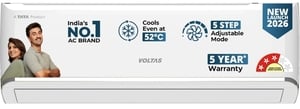 Voltas 2026 Model 1.42 Ton 3 Star Split Inverter 5000 W Cooling Capacity AC (183INV CAN-1(4504210), White)