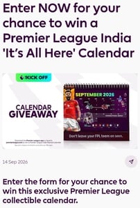 Premier League India: Win an Exclusive “It’s All Here” Calendar