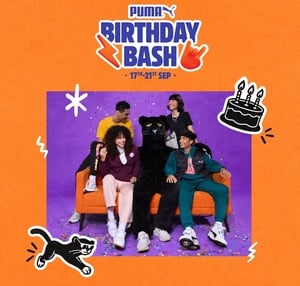 PUMA: Up to 50% Off + Extra 35% Off via CRED Coupon | Birthday Bash Sale
