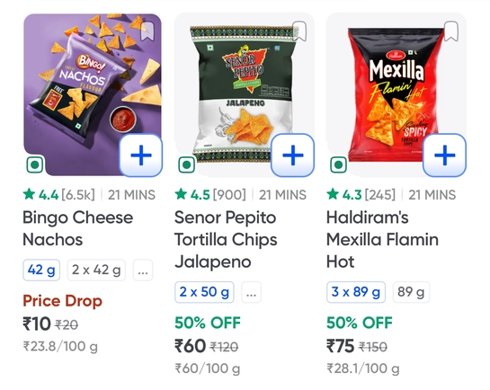 Nachos at Flat 50% off - Swiggy Instamart