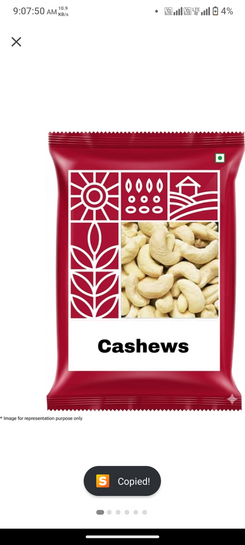 Loot :- Cashew 200*2 gm @255