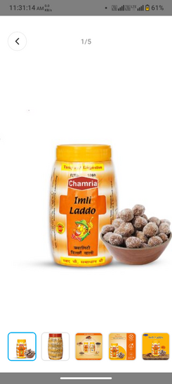 Click to enlarge Chamria Imli laddu digestive candy
