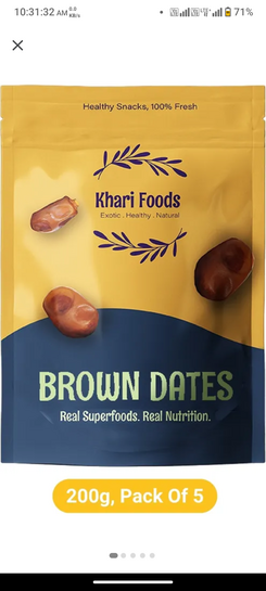 Dates, Khajur / Khajoor, Fibre Rich, Energy Booster Snacks Dry Dates 1kg