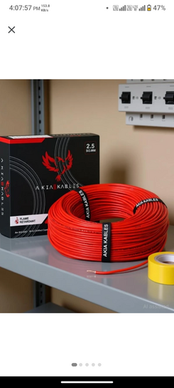 AKIA KABLES 2.5 sq/mm Copper Wire, Single Core 90 m