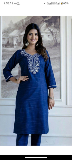 Click to enlarge Women Embroidered Kurta