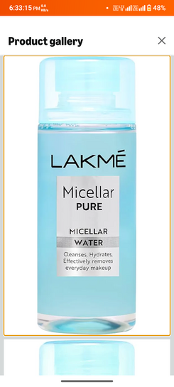 Lakme Micellar Water: Hydrating & Soothing Face Cleanser | Gentle Makeup Remover, Micellar Cleansing Water 200ml