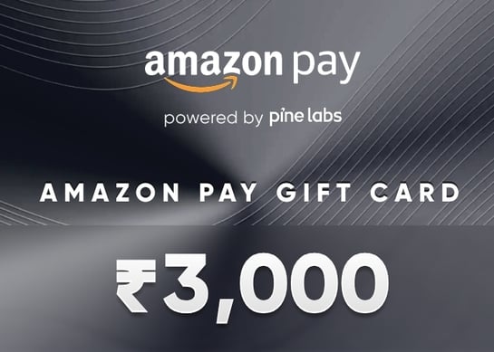 Cred - Amazon Pay Gift card 3000 at 3% off using 1000 coins