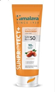 Click to enlarge Himalaya Sun Protect+ Ultra Light Sunscreen | Light tint Cream| 90% Natural Origin Ingredients