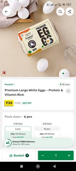 Big Basket 6 Egg @35