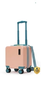Mokobara Small Cabin Suitcase (38 cm) 8 Wheels - The Moko Blocks - Pink, Green