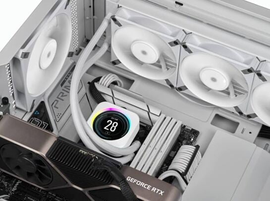 Corsair White AF120 Elite, High-Performance 120mm PWM Fluid Dynamic Bearing Fan with AirGuide Technology and Two Years Warranty
