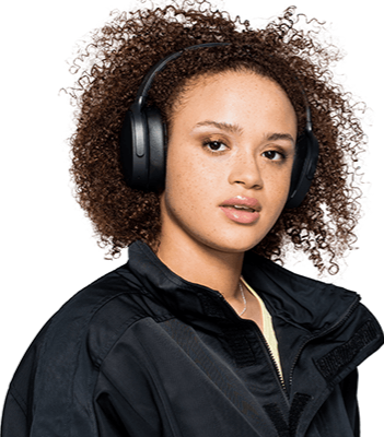 Skullcandy Black Hesh ANC S6HHW-N740 Wireless Bluetooth Over-Ear Headphones with 40 mm drivers | 100 dB Active Noise Cancellation
