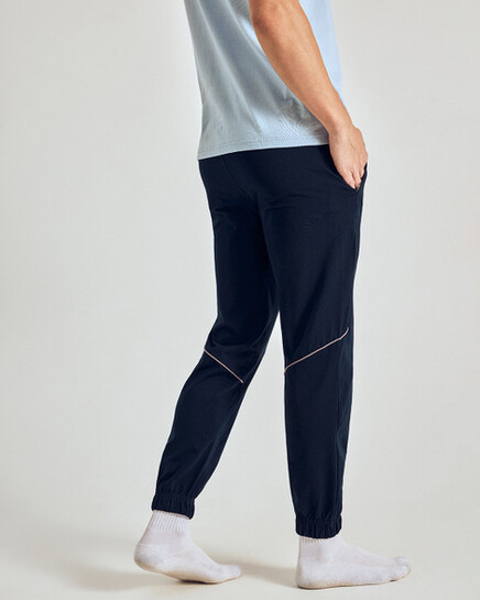 Click to enlarge Pepe Jeans Men Solid Navy Blue Track Pants in Size XL