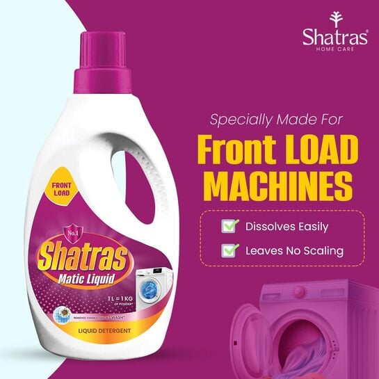 Click to enlarge SHATRAS Matic Top Load Liquid Detergent Pink 2 litre pack