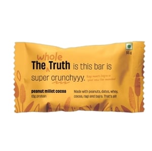 13 g Protein Bar, Whole Truth, Peanut Millet, 55g bar @ 28, flipkart minutes (Location Specific)