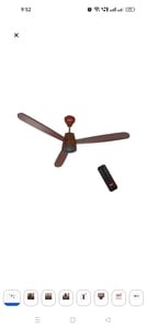 Pigeon Fan-tastic 1200mm BLDC Ceiling Fan with Remote -Brown