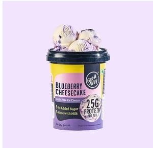 Get-A-Way Blueberry Cheesecake Ice Cream Tub | Zero Added Sugar (500ml)