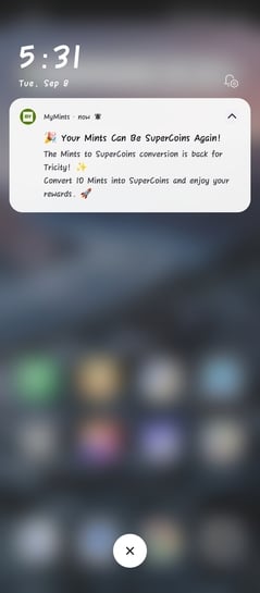 Mymints to supercoin conversion is back. 10 coin