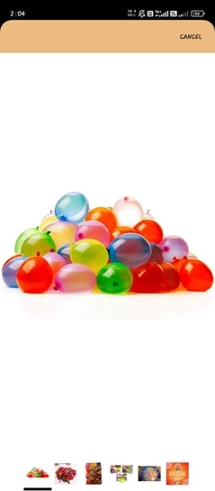Jumbo balloons 1000pcs at 63rs on amazon