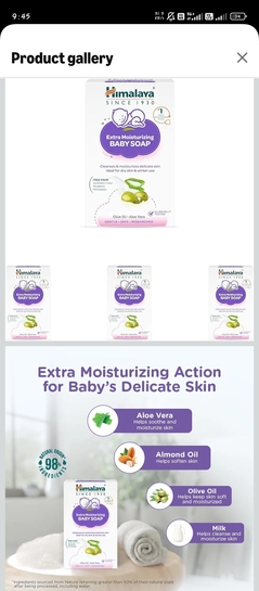 Amazon:Himalaya baby soap 125gmx16 @291rs 18rs/pc