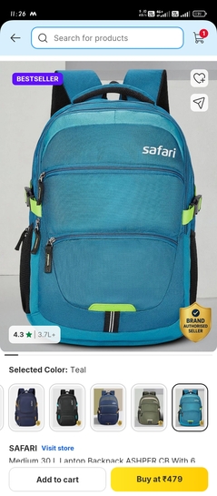 Safari, aristocrats and others bag at 84%discount