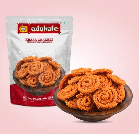 Adukale Snacks (Chakli, Kodubale, Nippattu & more) – Up to 84% OFF | Flat ₹9 Deals | Instamart