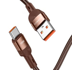 HAMMER 100W 5A USB to Type-C, WARP/ VOOC/FLASH support, Super Fast Charging Cable,1.2M Nylon Braided, Tangle free,480Mbps Data Transfer