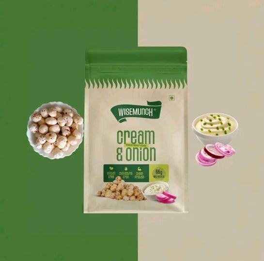 Wise Munch Cream & Onion Roasted Flavoured Makhana